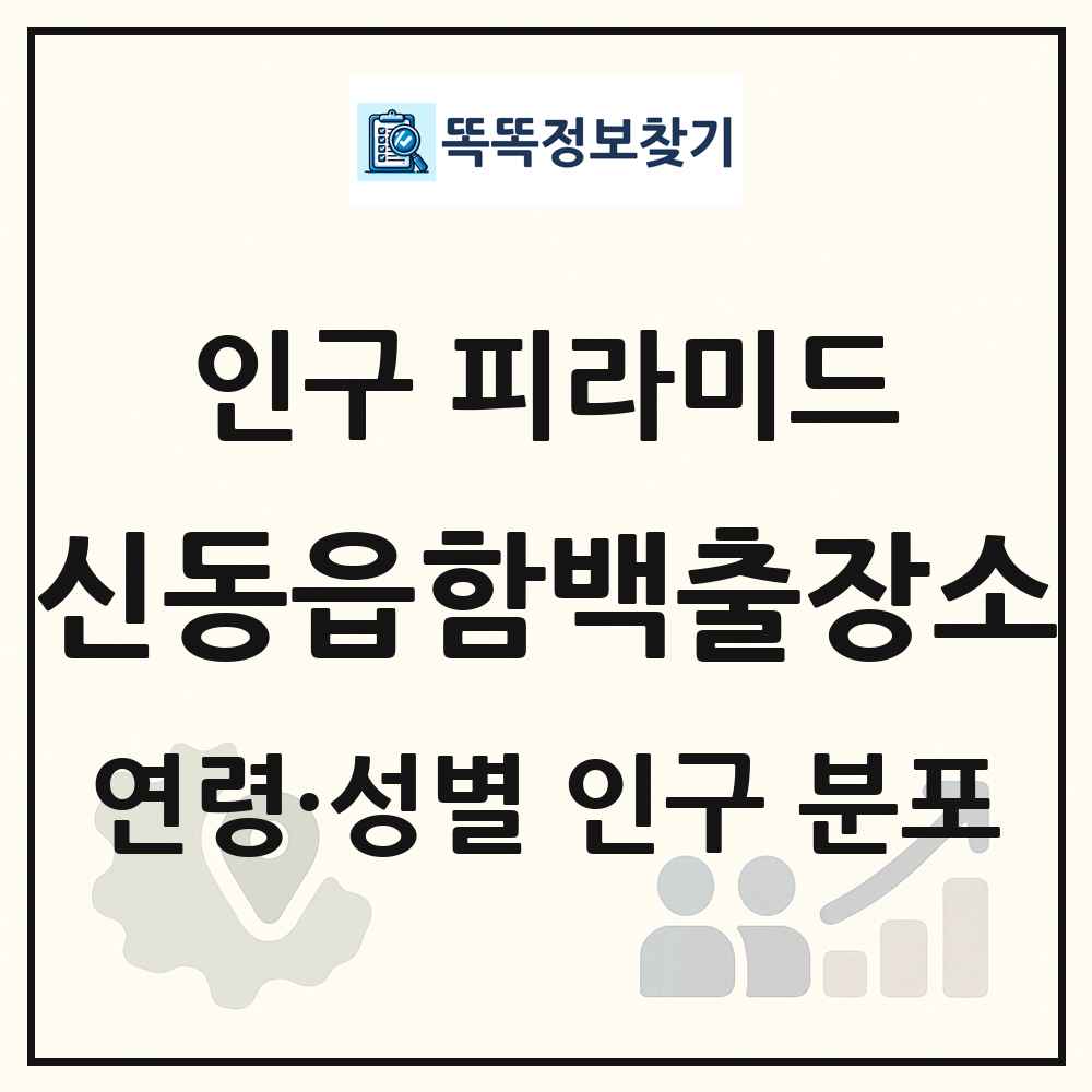 신동읍함백출장소 인구 피라미드 링크 그림